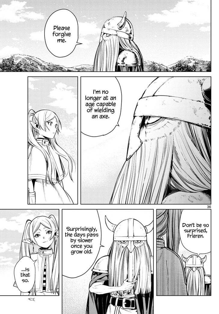 Frieren: Beyond Journey's End Manga Chapter 1 page 34 - The Journey's End scene