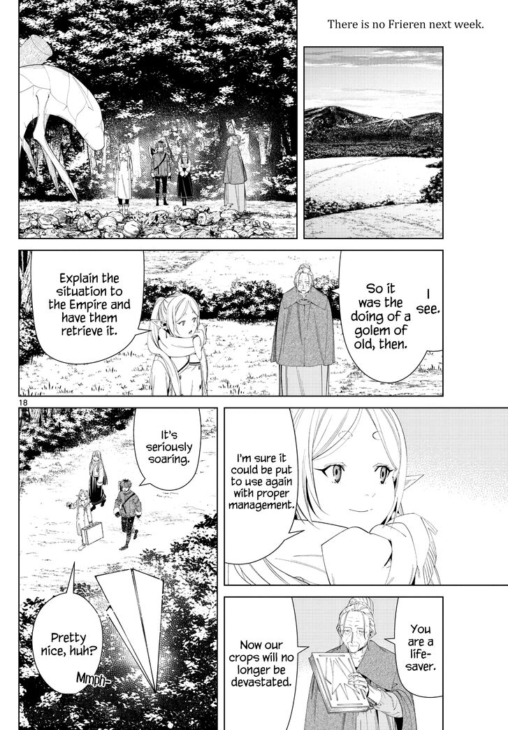 Frieren: Beyond Journey's End Manga Chapter 105 page 18 - Golem scene