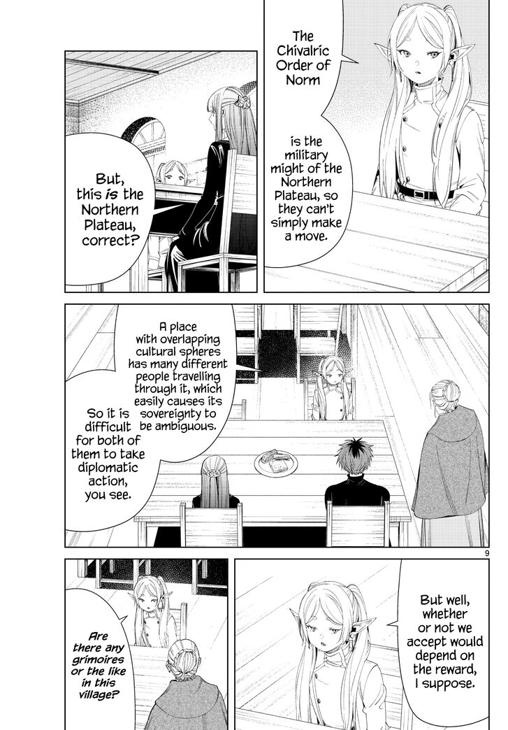 Frieren: Beyond Journey's End Manga Chapter 105 page 9 - Golem scene