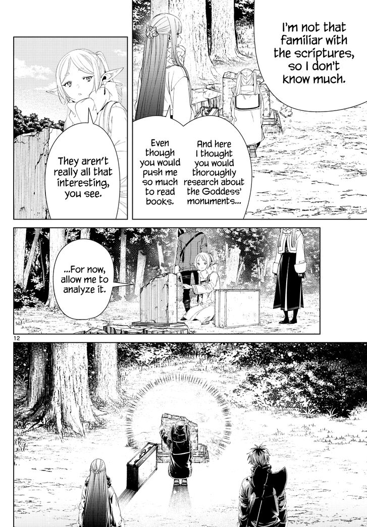 Frieren: Beyond Journey's End Manga Chapter 107 page 12 - The Monument of the Goddess scene