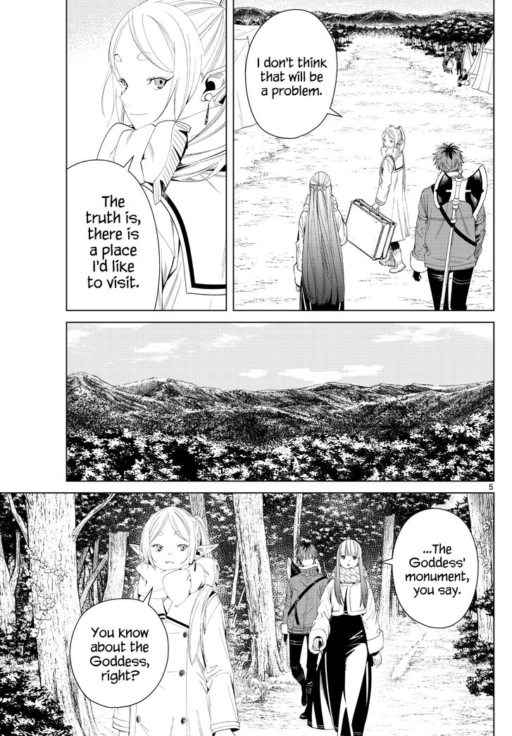 Frieren: Beyond Journey's End Manga Chapter 107 page 5 - The Monument of the Goddess scene
