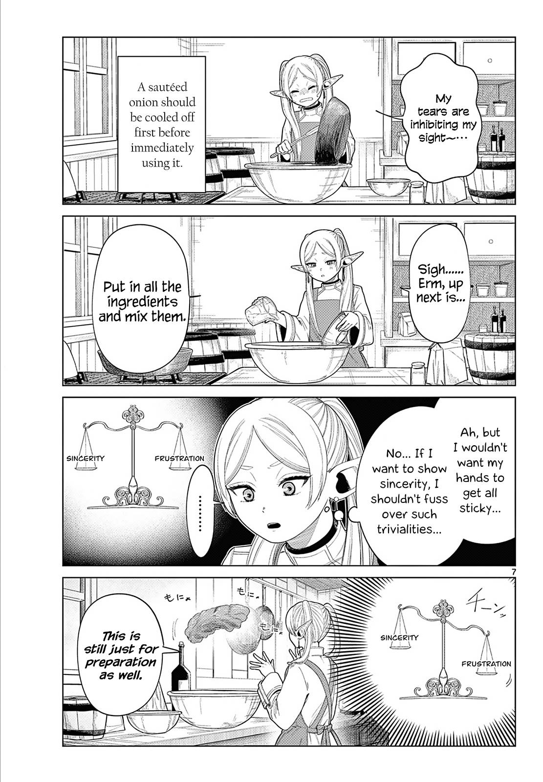 Frieren: Beyond Journey's End Manga Chapter 110.1 page 8 - Frieren at the Kitchen scene