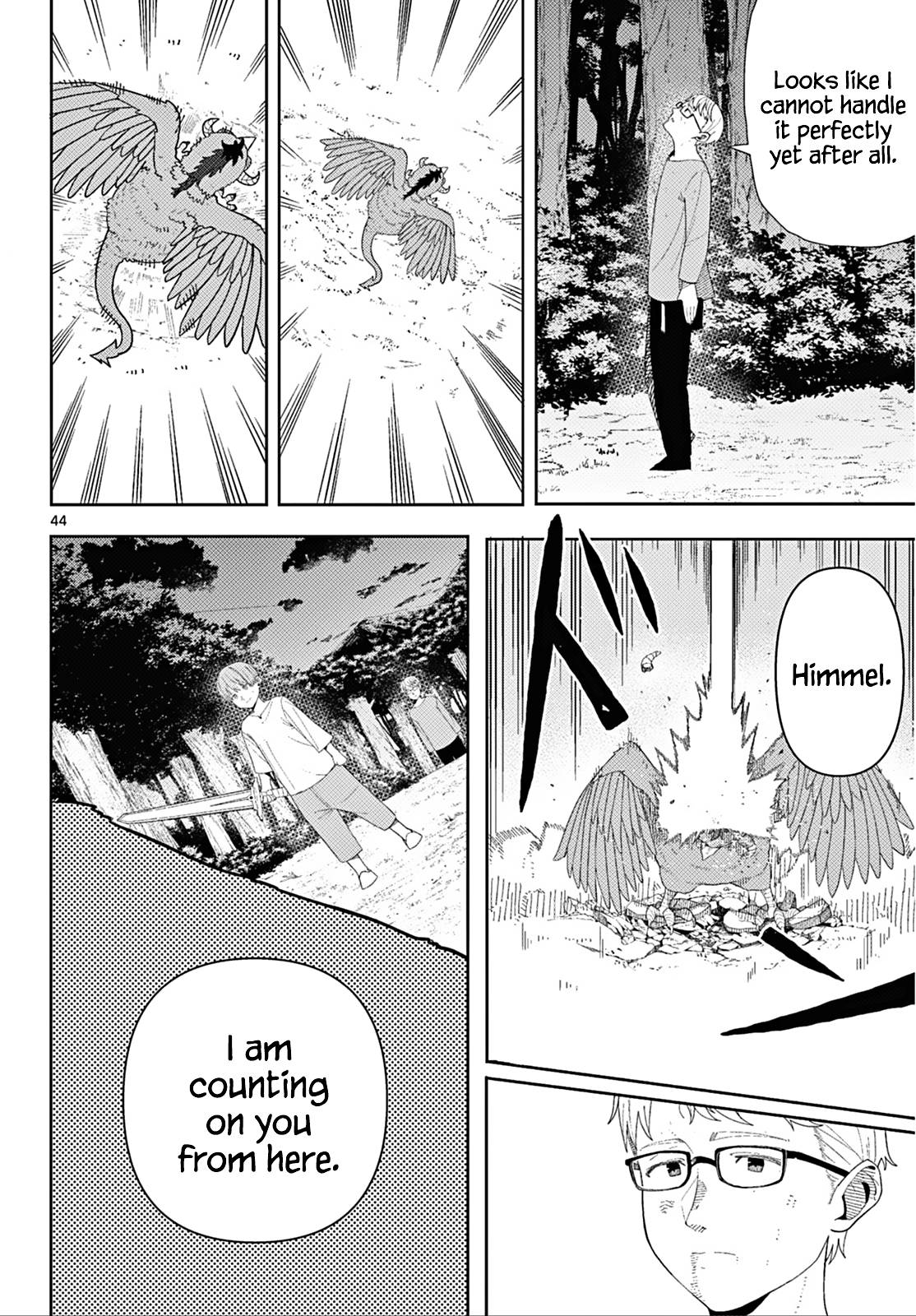 Frieren: Beyond Journey's End Manga Chapter 110.2 page 44 - The Adventures of the Hero Himmel scene