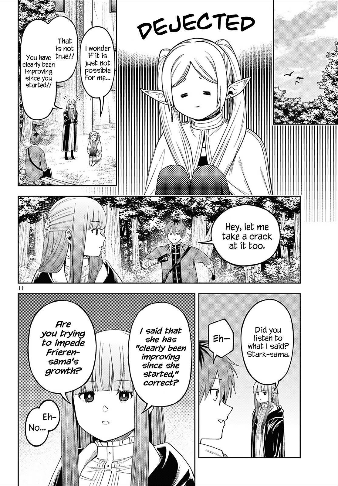 Frieren: Beyond Journey's End Manga Chapter 110.3 page 11 - Frieren Wants to Learn About the Humans scene