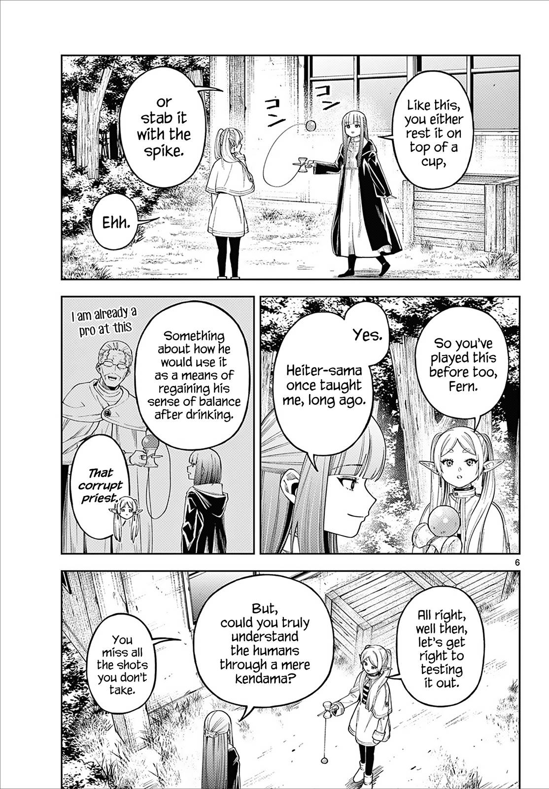 Frieren: Beyond Journey's End Manga Chapter 110.3 page 6 - Frieren Wants to Learn About the Humans scene
