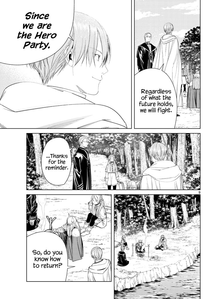 Frieren: Beyond Journey's End Manga Chapter 110 page 8 - The Party of Heroes scene
