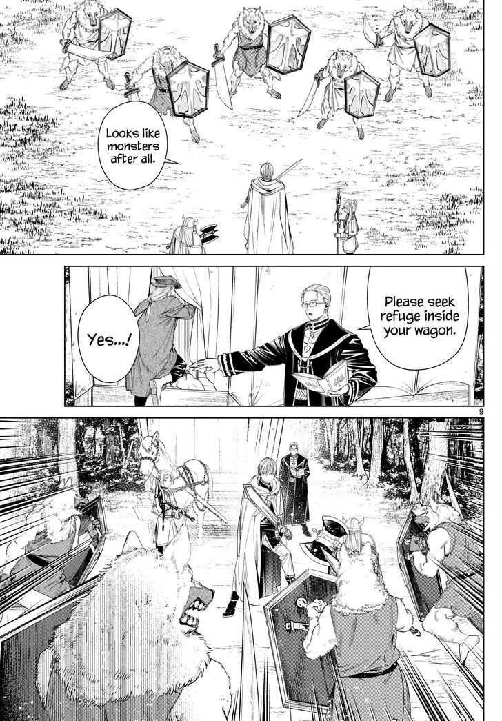 Frieren: Beyond Journey's End Manga Chapter 111 page 9 - Escort Mission scene