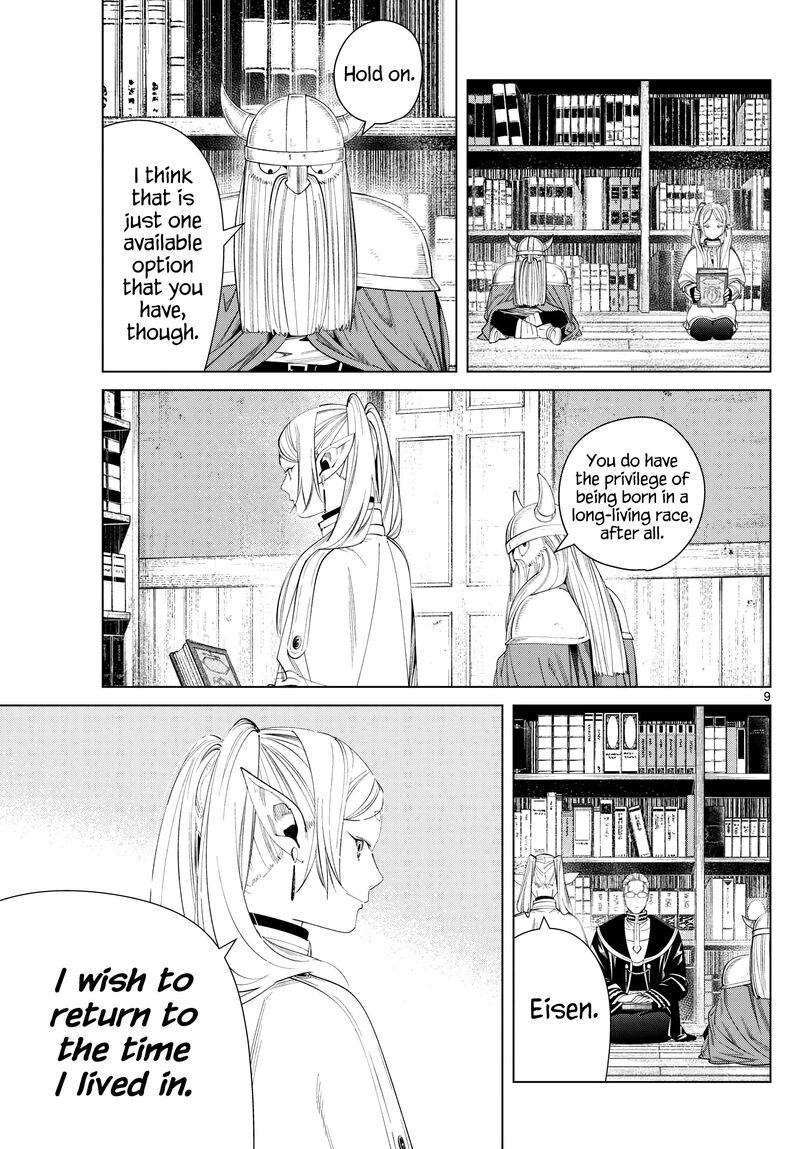 Frieren: Beyond Journey's End Manga Chapter 116 page 9 - Spell to Return scene