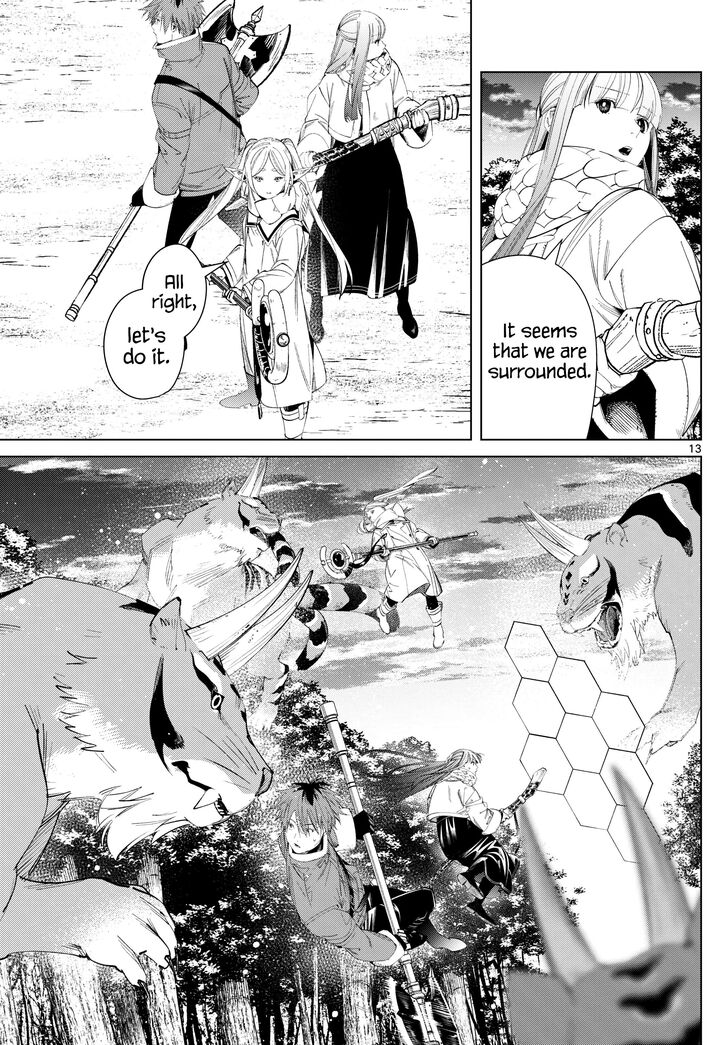 Frieren: Beyond Journey's End Manga Chapter 121 page 13 - Monsters on the Road scene