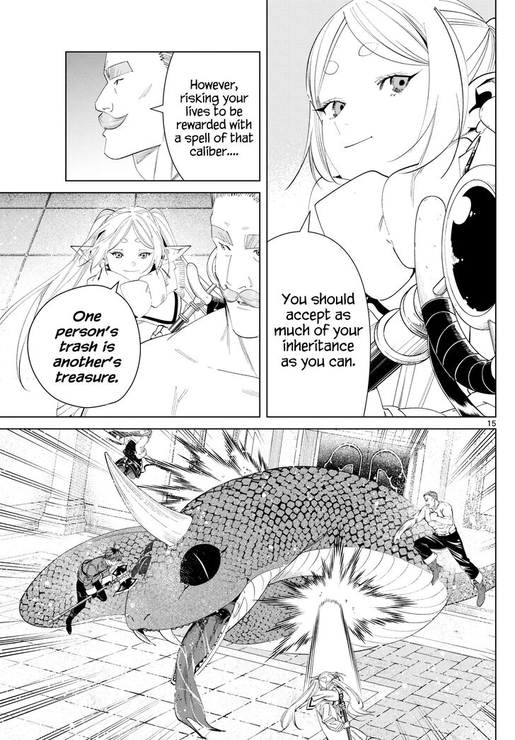 Frieren: Beyond Journey's End Manga Chapter 122 page 15 - The Titan Fortress Ruins scene