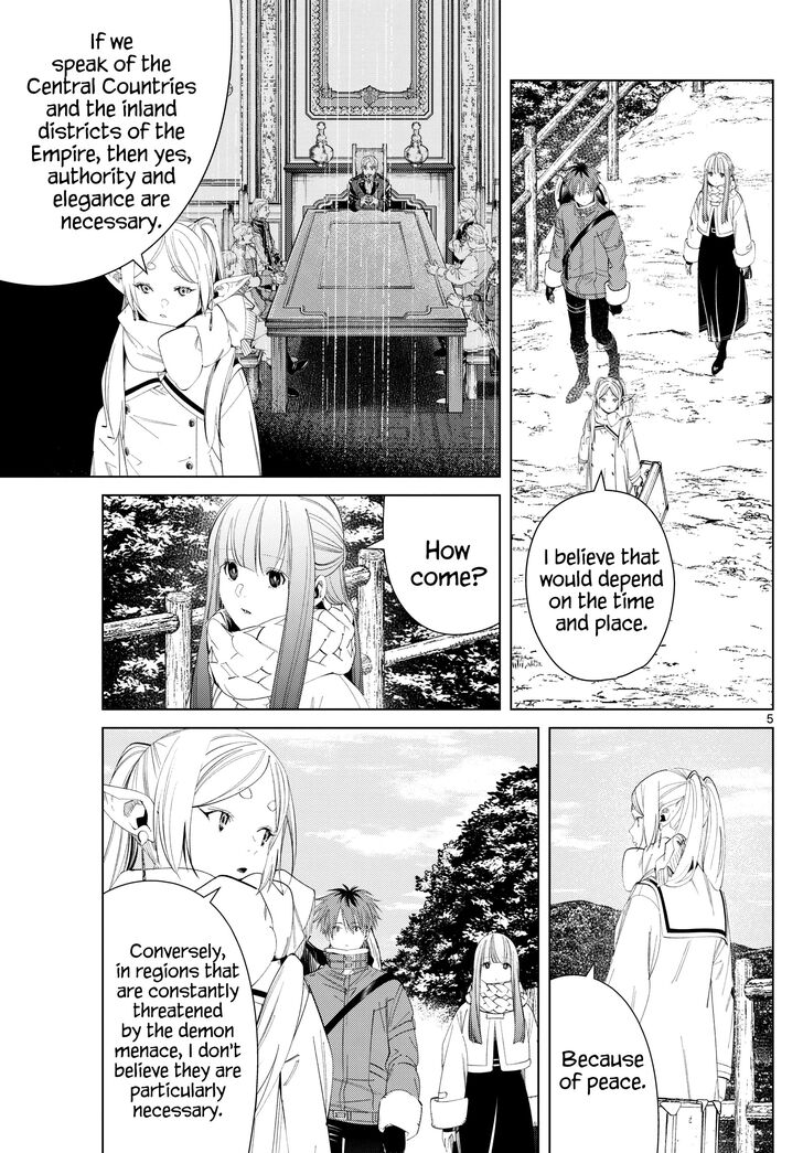Frieren: Beyond Journey's End Manga Chapter 122 page 5 - The Titan Fortress Ruins scene