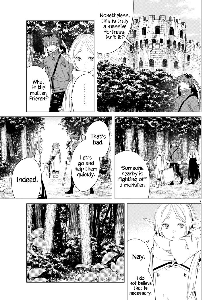 Frieren: Beyond Journey's End Manga Chapter 122 page 7 - The Titan Fortress Ruins scene
