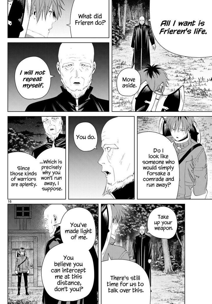 Frieren: Beyond Journey's End Manga Chapter 124 page 16 - Shadow Warrior scene