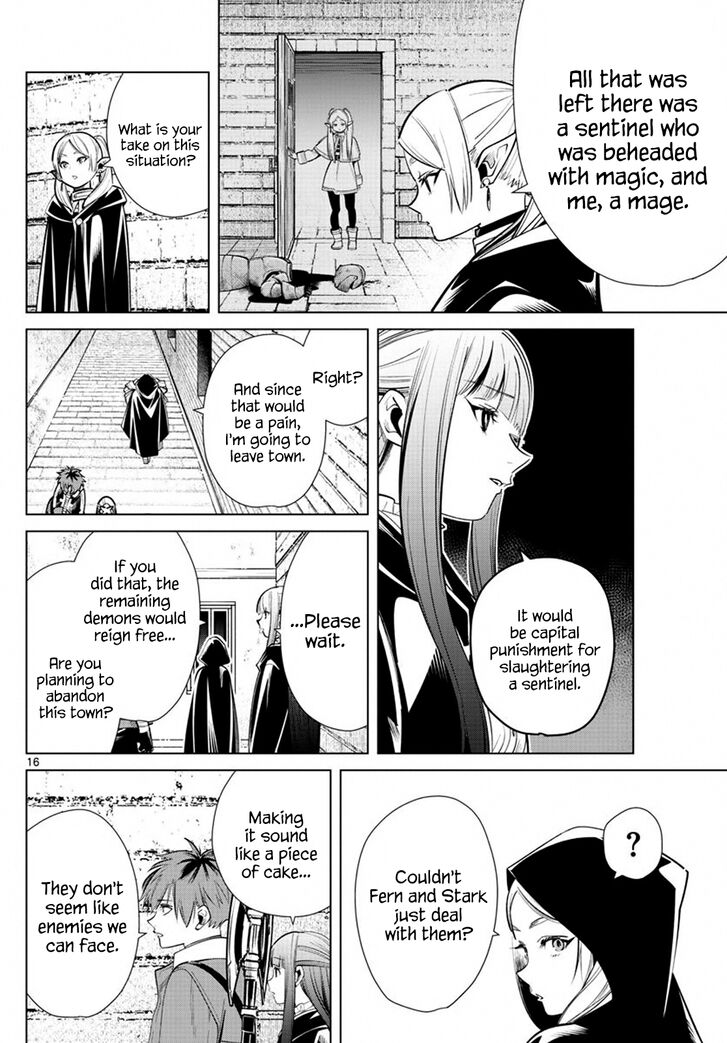 Frieren: Beyond Journey's End Manga Chapter 16 page 16 - The Murder of a Guard scene