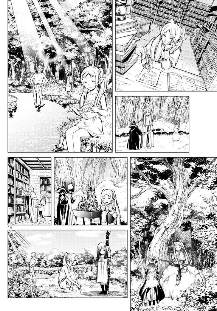 Frieren: Beyond Journey's End Manga Chapter 2 page 14 - The Priest's Lie scene