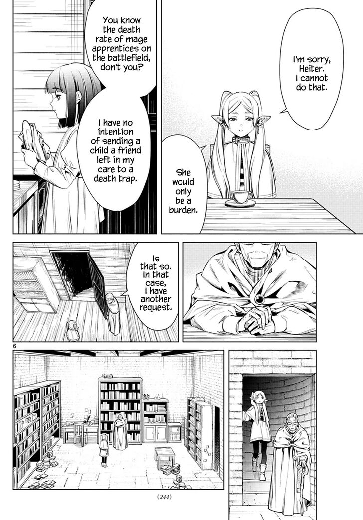 Frieren: Beyond Journey's End Manga Chapter 2 page 6 - The Priest's Lie scene