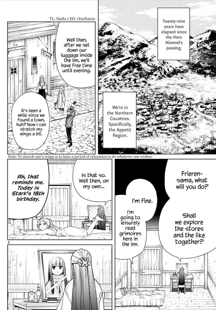 Frieren: Beyond Journey's End Manga Chapter 26 page 2 - A Gift to a Warrior scene