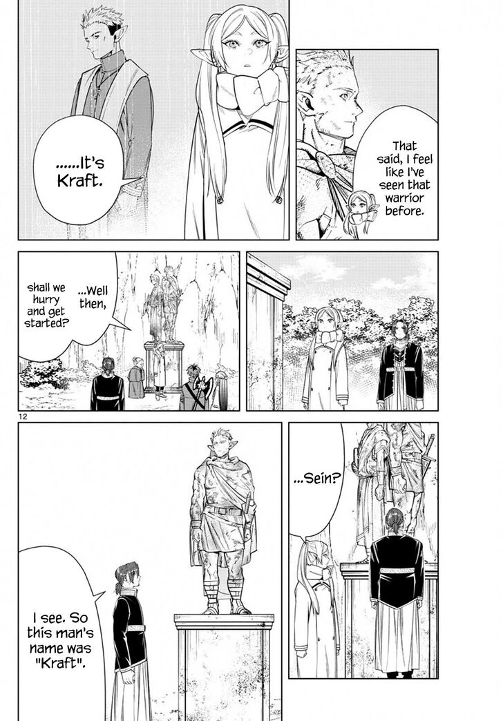 Frieren: Beyond Journey's End Manga Chapter 34 page 12 - The Statues of Heroes scene