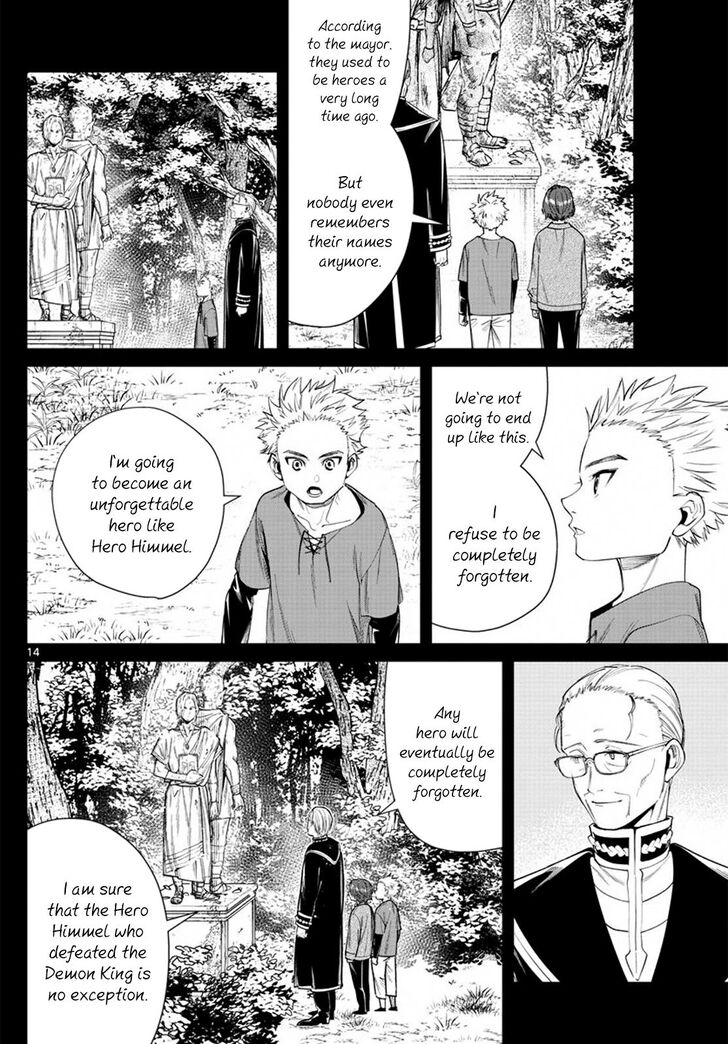 Frieren: Beyond Journey's End Manga Chapter 34 page 14 - The Statues of Heroes scene