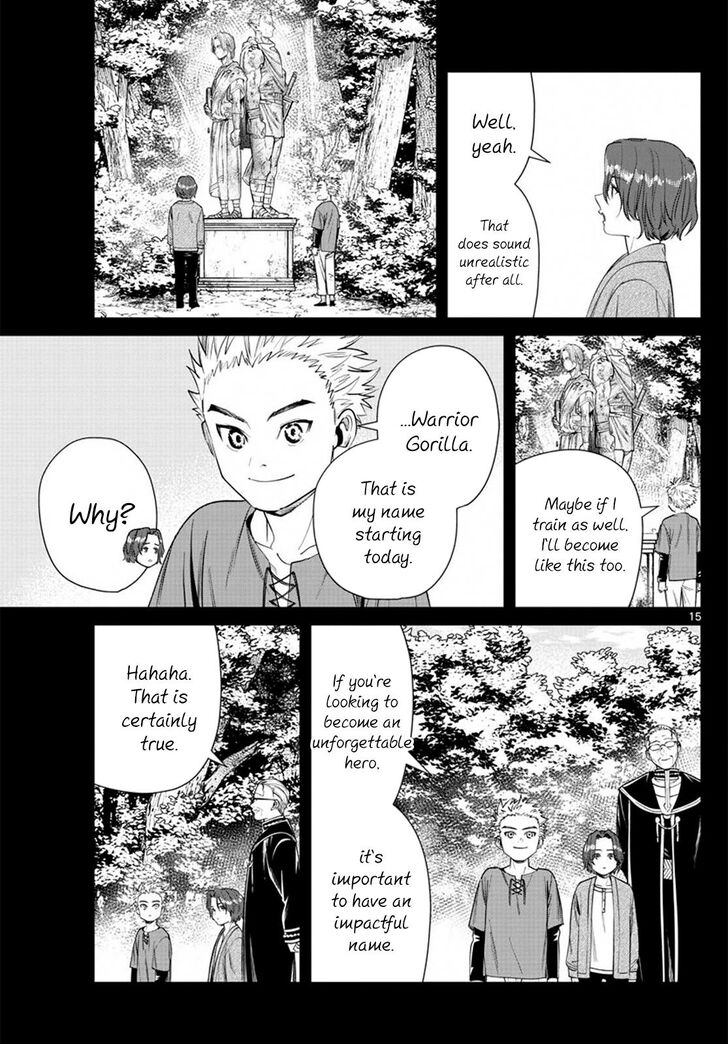 Frieren: Beyond Journey's End Manga Chapter 34 page 15 - The Statues of Heroes scene