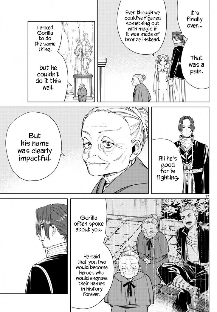 Frieren: Beyond Journey's End Manga Chapter 34 page 17 - The Statues of Heroes scene