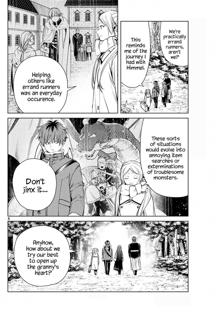 Frieren: Beyond Journey's End Manga Chapter 34 page 8 - The Statues of Heroes scene
