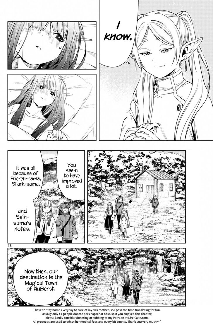 Frieren: Beyond Journey's End Manga Chapter 36 page 16 - Emotional Support scene