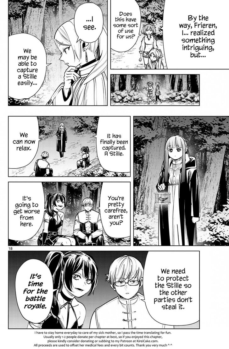 Frieren: Beyond Journey's End Manga Chapter 38 page 18 - Stille—Meteoric Iron Bird scene