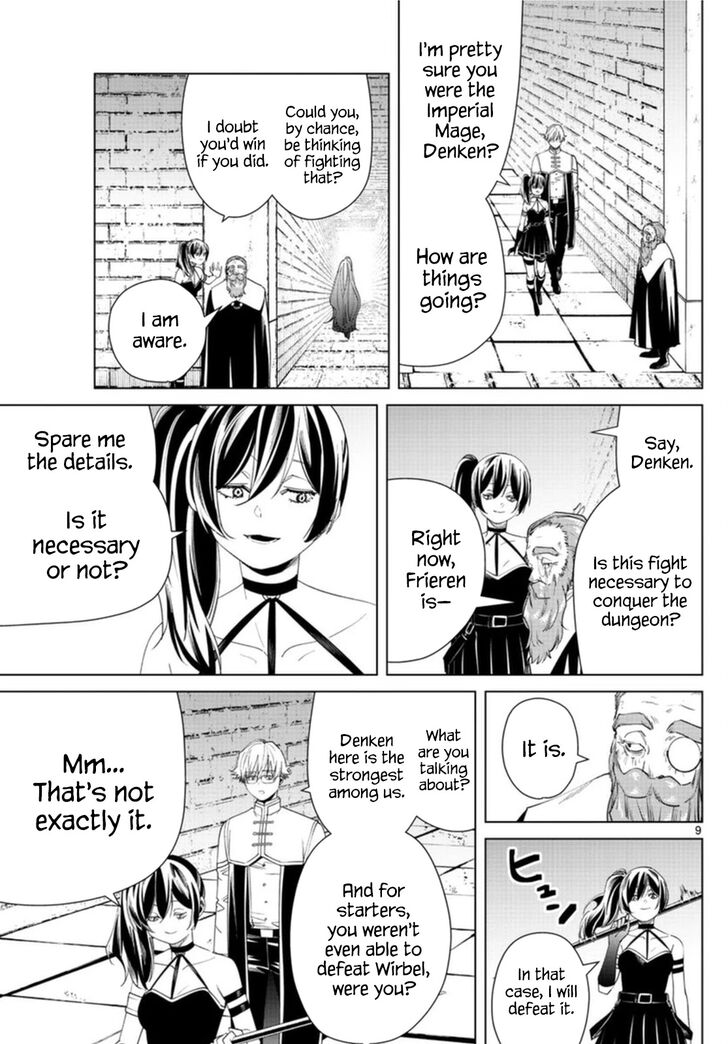 Frieren: Beyond Journey's End Manga Chapter 54 page 9 - A Spell that Slashes Almost Anything scene