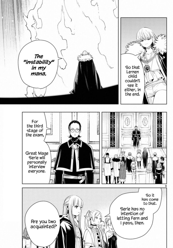Frieren: Beyond Journey's End Manga Chapter 57 page 9 - The Third Exam scene