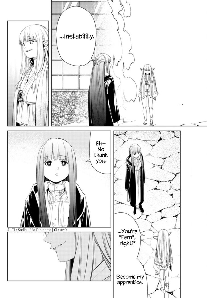 Frieren: Beyond Journey's End Manga Chapter 58 page 2 - Serie's Intuition scene