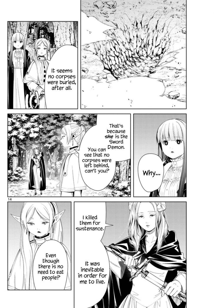 Frieren: Beyond Journey's End Manga Chapter 64 page 14 - The Demon with a Sword scene