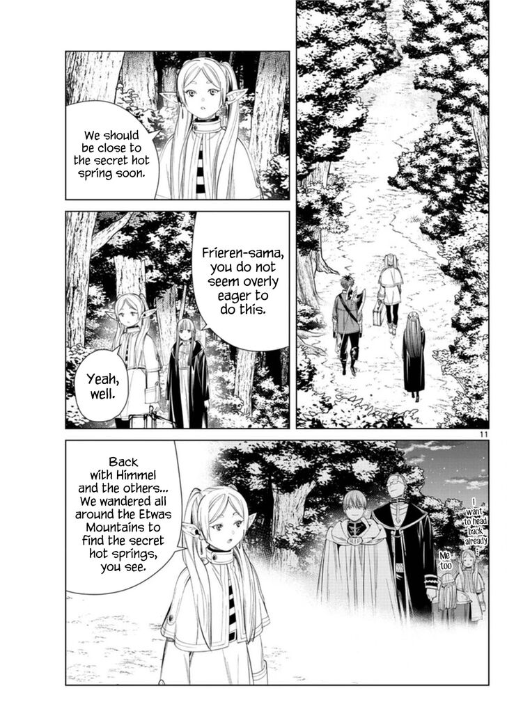 Frieren: Beyond Journey's End Manga Chapter 65 page 11 - The Secret Hot Spring of the Etwas Mountains scene