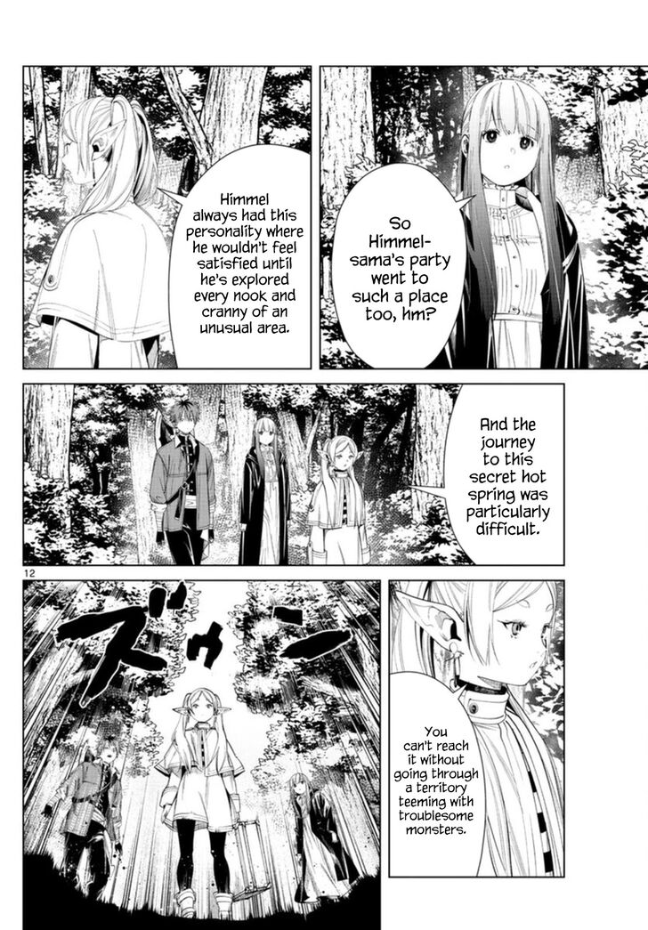 Frieren: Beyond Journey's End Manga Chapter 65 page 12 - The Secret Hot Spring of the Etwas Mountains scene