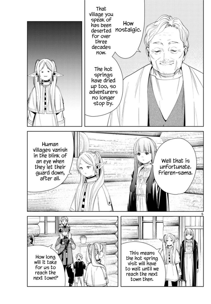 Frieren: Beyond Journey's End Manga Chapter 65 page 5 - The Secret Hot Spring of the Etwas Mountains scene