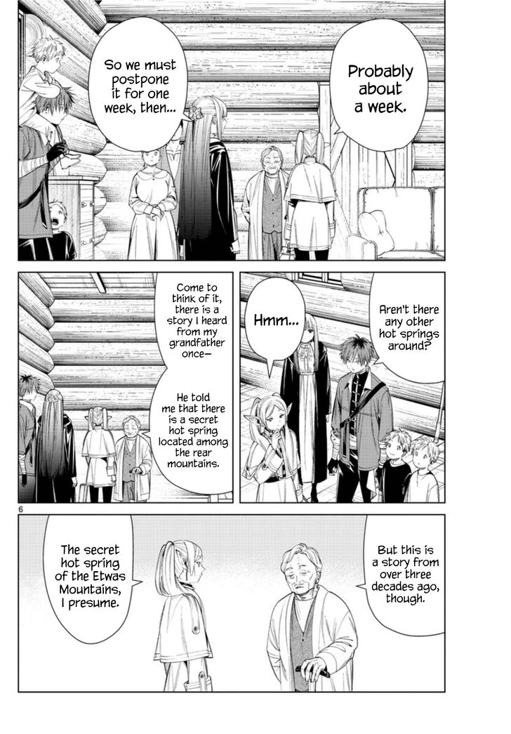 Frieren: Beyond Journey's End Manga Chapter 65 page 6 - The Secret Hot Spring of the Etwas Mountains scene