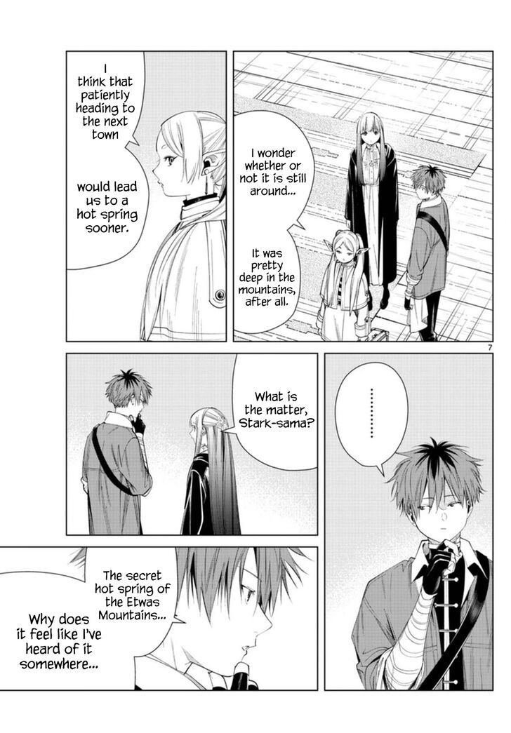 Frieren: Beyond Journey's End Manga Chapter 65 page 7 - The Secret Hot Spring of the Etwas Mountains scene