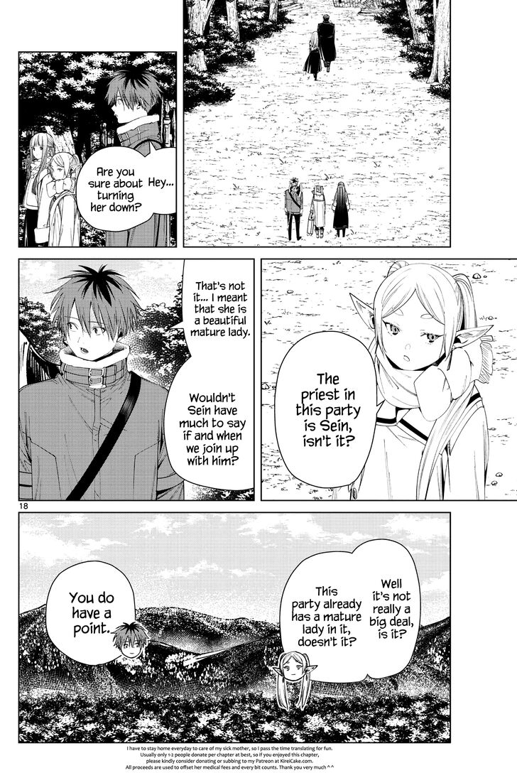 Frieren: Beyond Journey's End Manga Chapter 76 page 18 - Settling scene