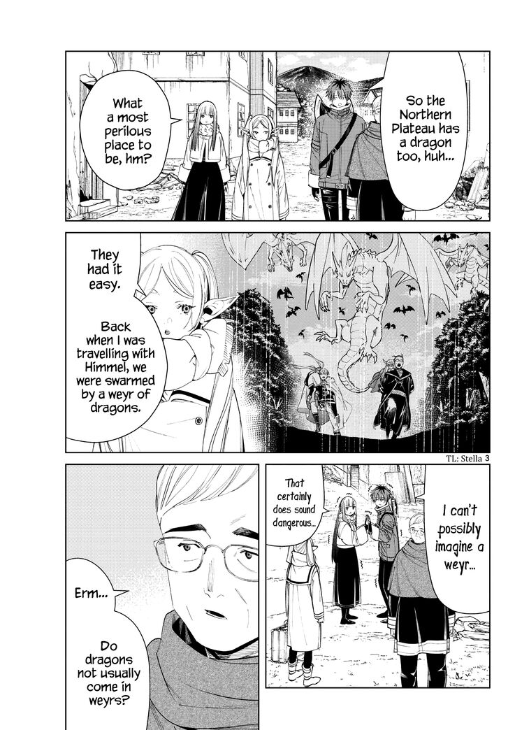 Frieren: Beyond Journey's End Manga Chapter 77 page 3 - A Thunder of Dragons scene