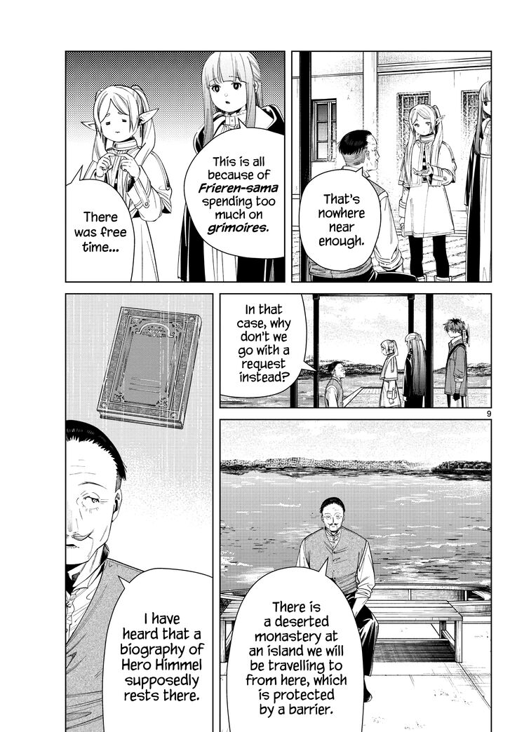 Frieren: Beyond Journey's End Manga Chapter 78 page 9 - Lake Korridor scene