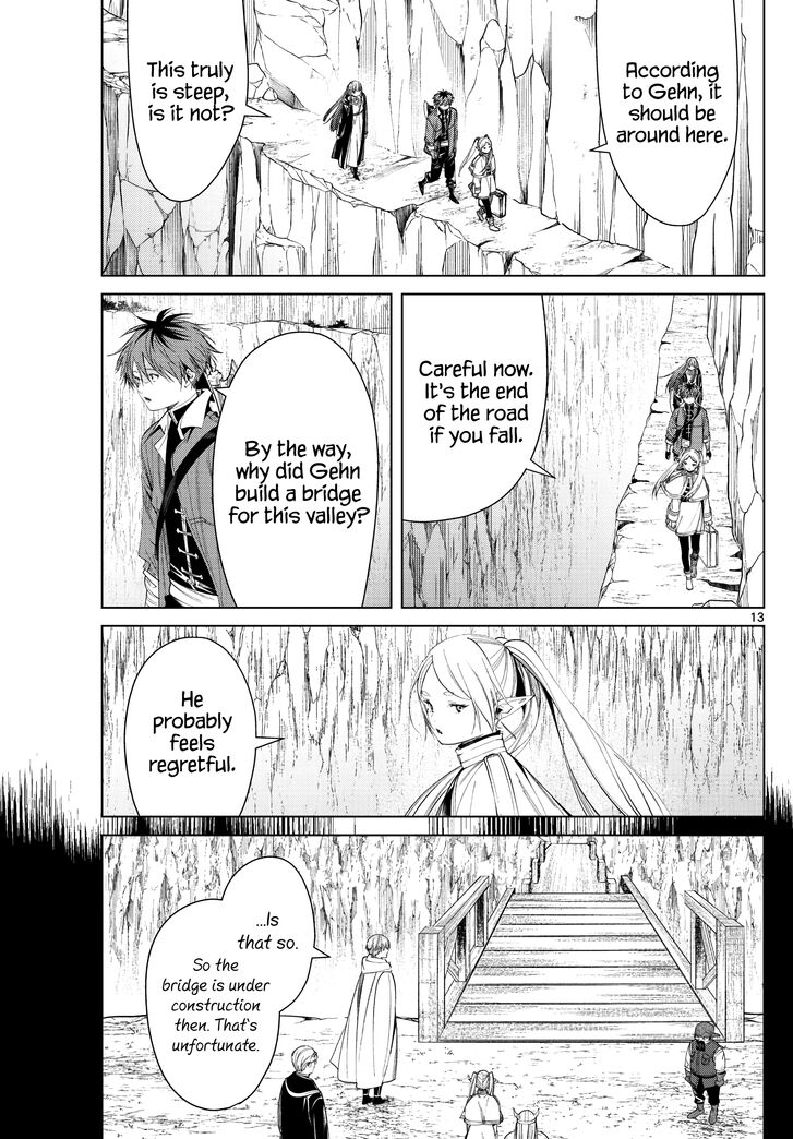Frieren: Beyond Journey's End Manga Chapter 79 page 13 - The Great Tor Canyon scene