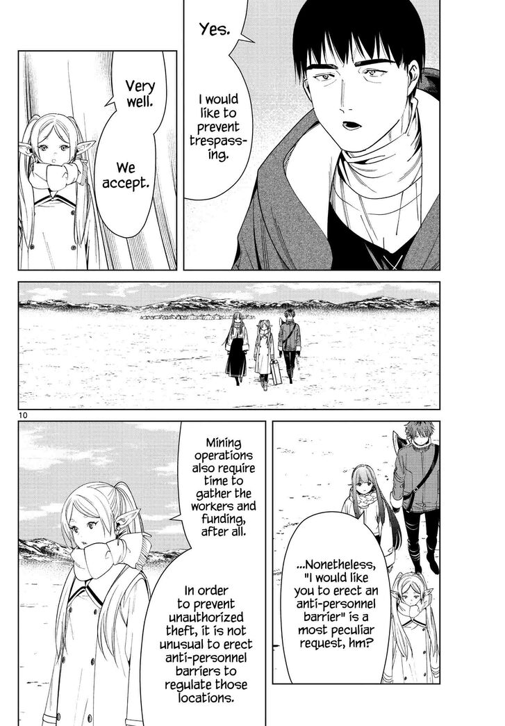 Frieren: Beyond Journey's End Manga Chapter 80 page 10 - Holy Snow Crystals scene