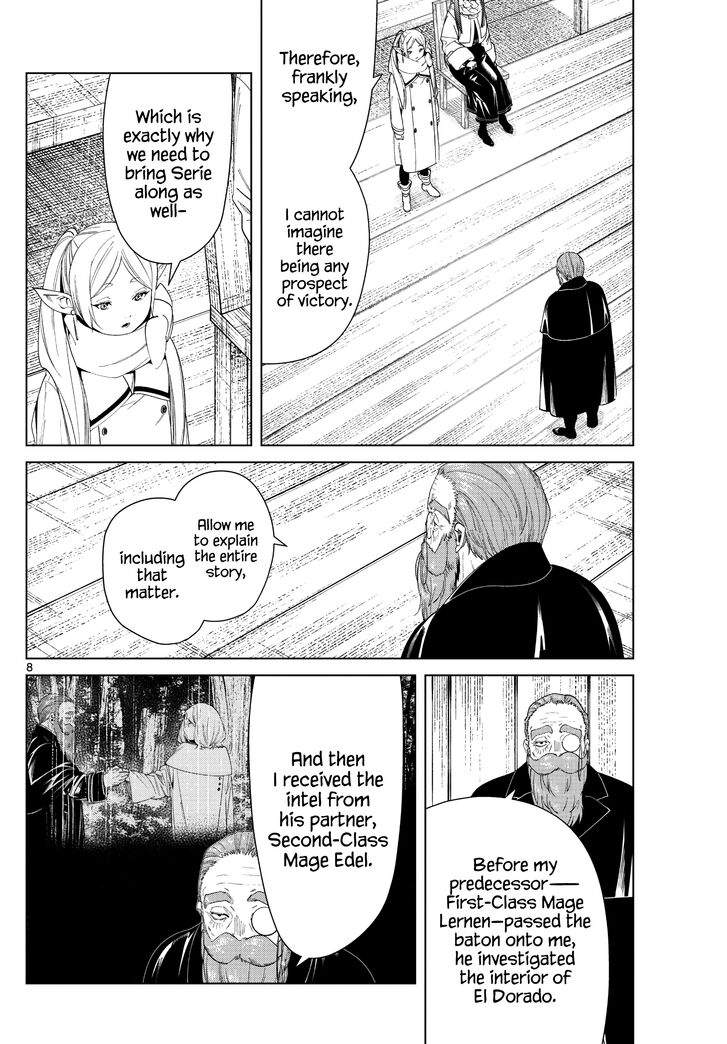 Frieren: Beyond Journey's End Manga Chapter 82 page 8 - Diagoldze—The Spell to Transmute All Creation into Gold scene